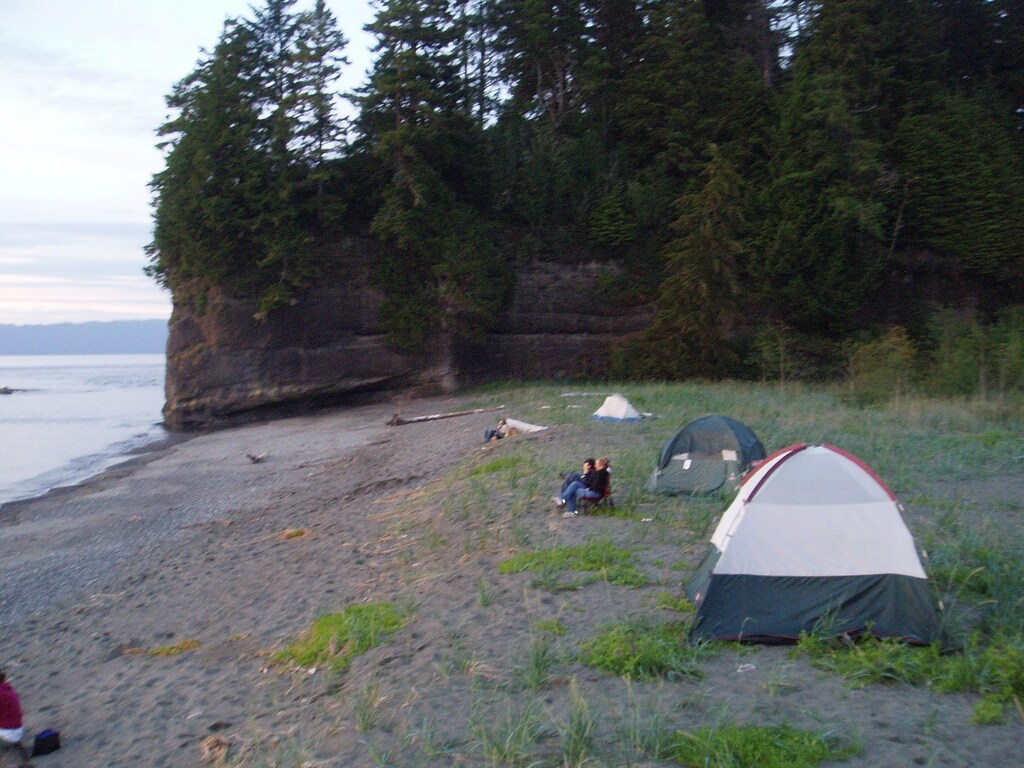 Relaxation area near yurt