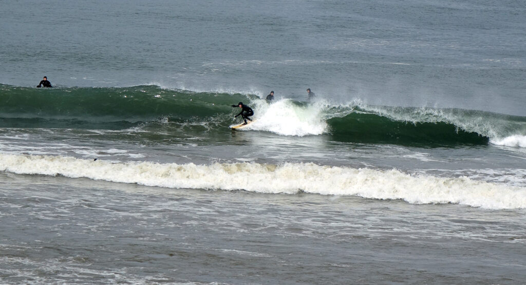 Surfing at Hoko River